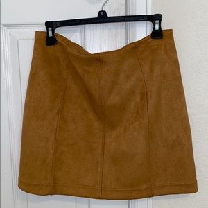 Suede Skirt